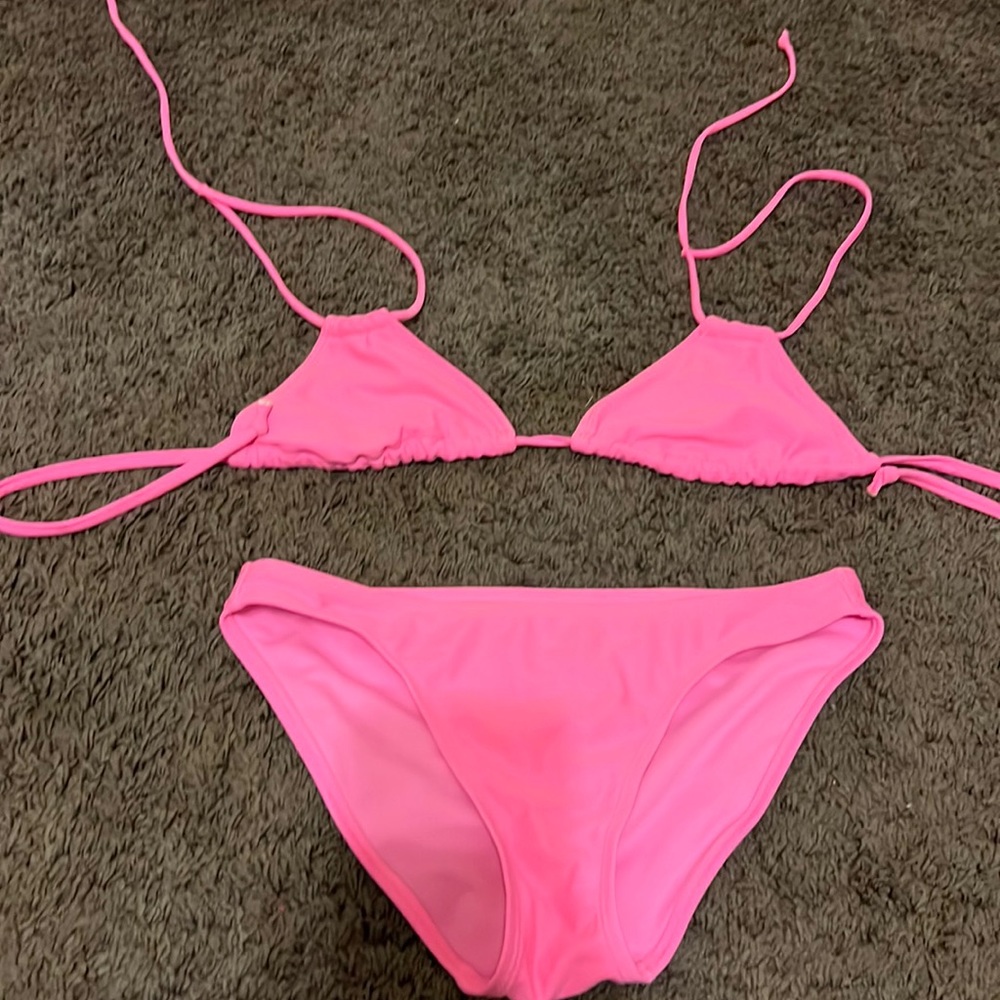 Pink swimsuit